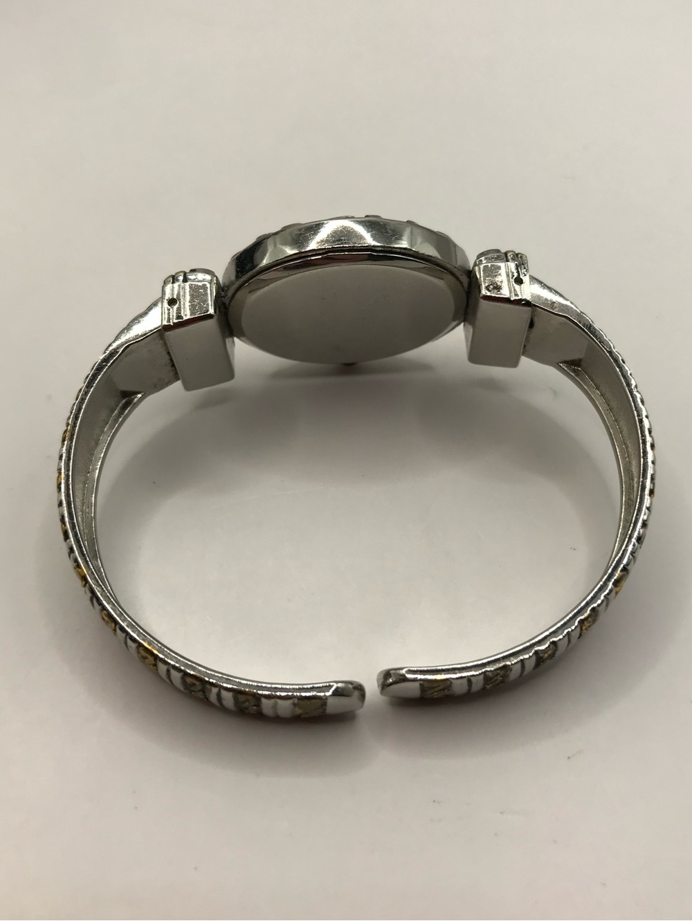 Geneva Two-Tone Gold and Silver-Tone Oval Bracelet Watch - Picture 5 of 6